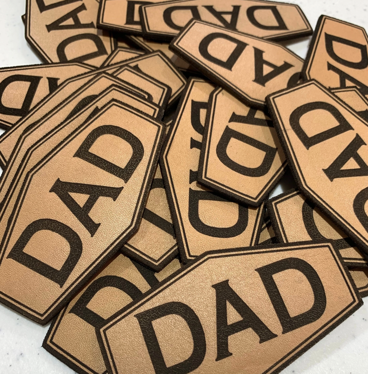 Dad Leather Patch Hat - Khaki Tan - Mens Fathers Day Gifts